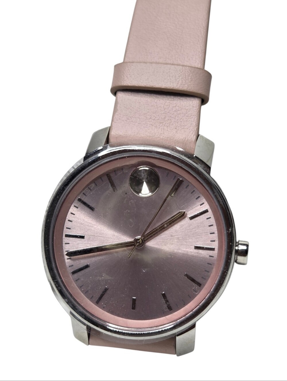 Movado Bold Access Pink Leather Strap Watch, 34mm - Picture 2 of 12